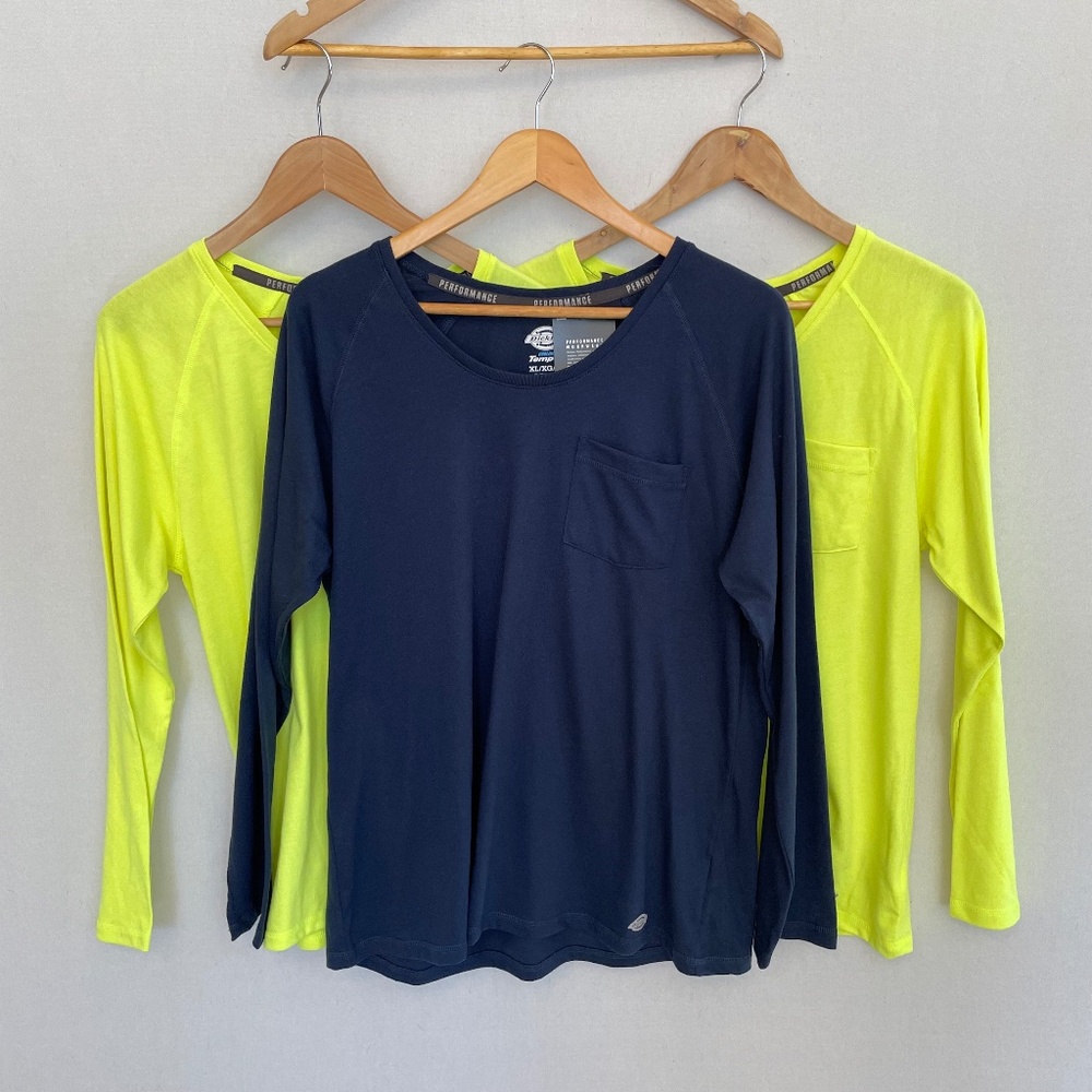 DICKIES Women’s XL Lot of 3 Cooling Temp iQ Long Sleeve T-Shirts NEW